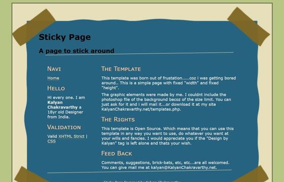 Sticky Page